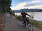 Bike ride along Lake Almanor